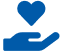 Hand with heart icon